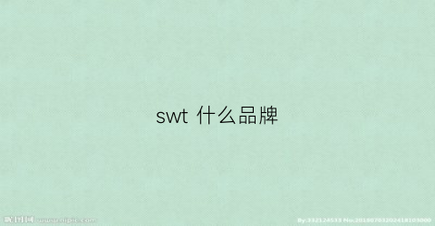swt什么品牌(sw是哪個國家的牌子)